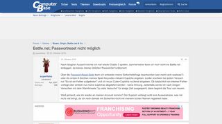 
                            12. Battle.net; Passwortreset nicht möglich | ComputerBase Forum