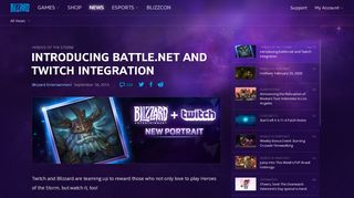 
                            13. BattleNet & Twitch Integration - Heroes of the Storm