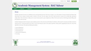 
                            2. BAU Sabour: Academic Management System