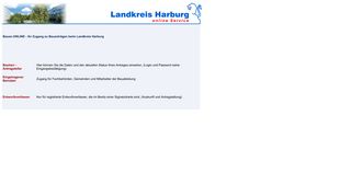 
                            4. Bauen-ONLINE - Ihr Zugang zu Bauanträgen beim Landkreis Harburg