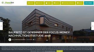 
                            10. Baufritz ist Gewinner der FOCUS-MONEY Nachhaltigkeitsstudie 2018 ...