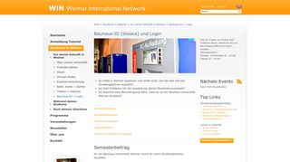 
                            9. Bauhaus-ID + Login: WIN Weimar International Network