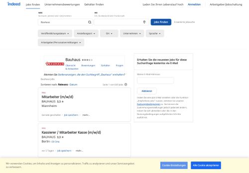 
                            5. Bauhaus Jobs - Februar 2019 | Indeed.com