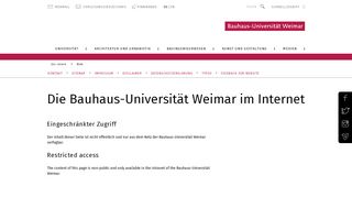 
                            5. Bauhaus-Universität Weimar: Web