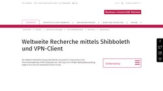 
                            3. Bauhaus-Universität Weimar: Weltweite Recherche mittels Shibboleth ...