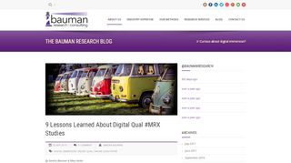 
                            9. Bauman Research 9 Lessons Learned About Digital Qual #MRX ...