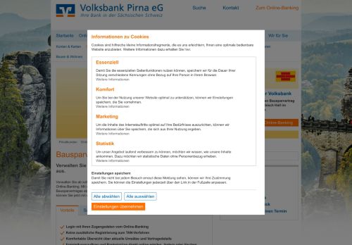 
                            10. Bausparen im Online-Banking - Volksbank Pirna
