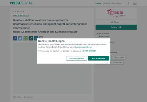 
                            6. ▷ Baustolz stellt innovatives Kundenportal vor ... - Presseportal