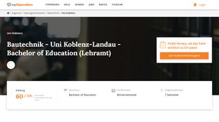 
                            13. Bautechnik - Uni Koblenz-Landau - Bachelor of Education (Lehramt ...