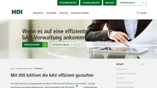 
                            6. bAV Verwaltung | HDI bAVnet | HDI