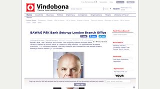 
                            8. BAWAG PSK Bank Sets-up London Branch Office - Vindobona