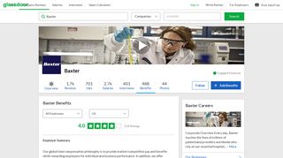 
                            4. Baxter Employee Benefits and Perks | Glassdoor