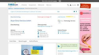 
                            6. ▷ Bayer Direct Services GmbH | Tel. (0214) 30... - Adresse