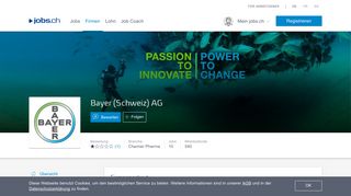 
                            6. Bayer (Schweiz) AG - 17 Stellenangebote auf jobs.ch