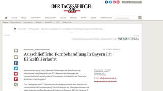 
                            11. Bayerische Landesärztekammer: Ausschließliche Fernbehandlung in ...
