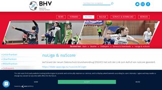 
                            5. Bayerischer Handball-Verband - nuLiga & nuScore