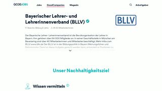 
                            12. Bayerischer Lehrer- und Lehrerinnenverband (BLLV) - GoodJobs