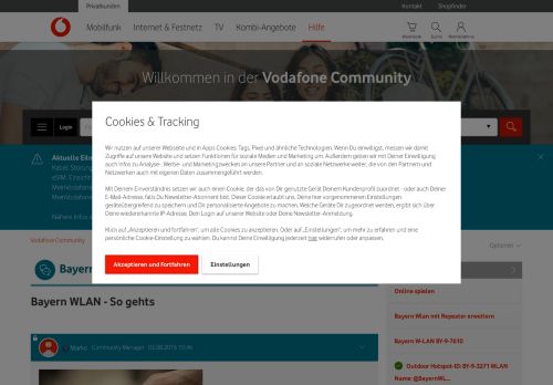 
                            2. Bayern WLAN - So gehts - Vodafone Community