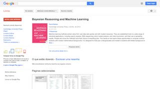 
                            7. Bayesian Reasoning and Machine Learning - Resultado da Pesquisa de livros Google
