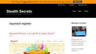 
                            6. baymack register | | Stealth Secrets