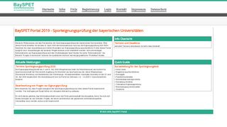 
                            1. BaySPET - Sporteignungsprüfung der bayerischen Universitäten