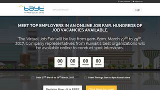 
                            10. Bayt Kuwait Virtual Job Fair