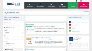 
                            9. Bayt Website Jobs | Job Vacancies in Lebanon | Tanqeeb.com