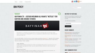 
                            10. Bayyinah.TV – Ustadh Nouman Ali Khan's “Netflix” for Qur'an and ...