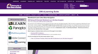 
                            11. Bb Learn Ultra Base Navigation | UNI eLearning Suite
