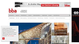 
                            12. bba bau beratung architektur: Der Infoservice für Architekten, Planer ...