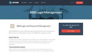 
                            2. BBB Login Management - Team Password Manager - Bitium