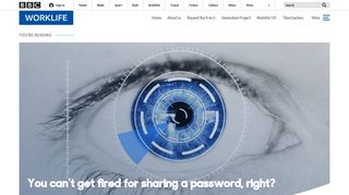 
                            13. BBC - Capital - You can't get fired for sharing a password, right?