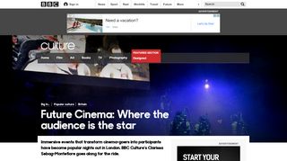 
                            9. BBC - Culture - Future Cinema: Where the audience is the star