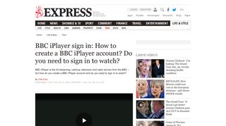 
                            11. BBC iPlayer sign in: How to create a BBC iPlayer account - Do you ...