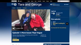 
                            7. BBC Radio 4 - Tara and George, Episode 1: More Issues Than Vogue