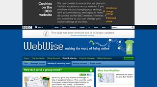 
                            4. BBC - WebWise - How do I send a group email?