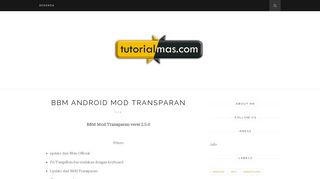 
                            9. BBM Android Mod Transparan - newsnoo