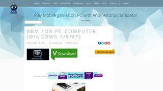 
                            7. BBM for PC Computer (Windows 7/8/XP) - Andy - Android Emulator for ...