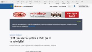
                            7. BBVA Bancomer despediría a 1500 por el cambio digital - El Economista