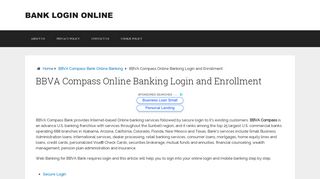 
                            5. BBVA Compass Online Banking Login and Enrollment |