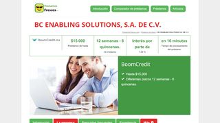 
                            12. BC ENABLING SOLUTIONS, S.A. DE C.V. - BoomCredit