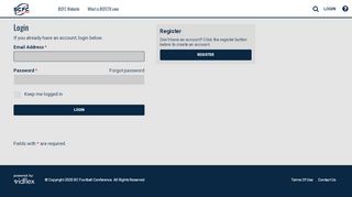 
                            6. BC Football Conference - Account Login - BCFCTV.com