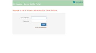
                            2. BC Housing Owner Builder Portal