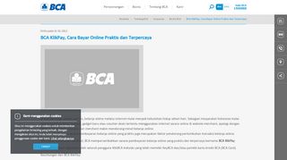 
                            4. BCA - BCA KlikPay, Cara Bayar Online Praktis dan Terpercaya