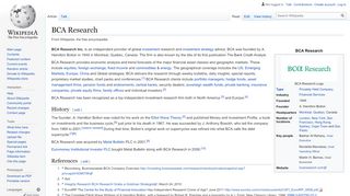 
                            13. BCA Research - Wikipedia