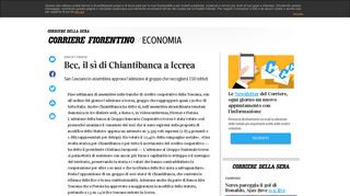 
                            6. Bcc, il sì di Chiantibanca a Iccrea - CorriereFiorentino.it