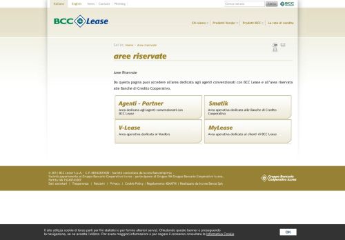 
                            8. BCC Lease — Aree riservate