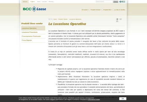 
                            3. BCC Lease — Locazione Operativa