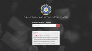 
                            1. BCCI - Login