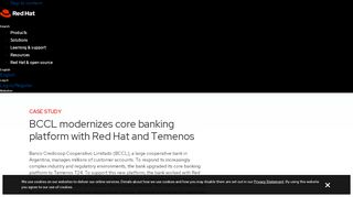 
                            13. BCCL modernizes core banking platform with Red Hat and Temenos